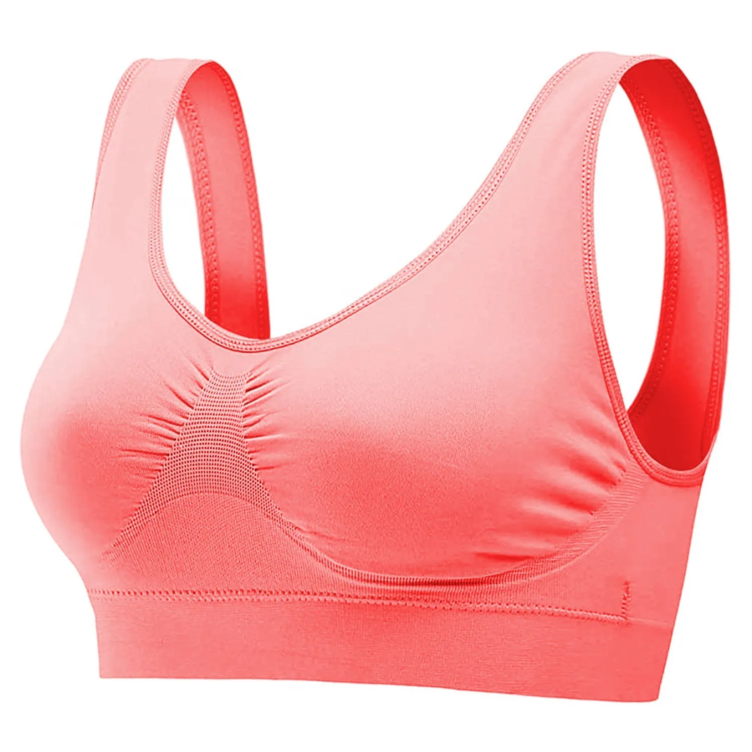 3-Pack: Women Seamless Wire-free Bra for Fitness Workout