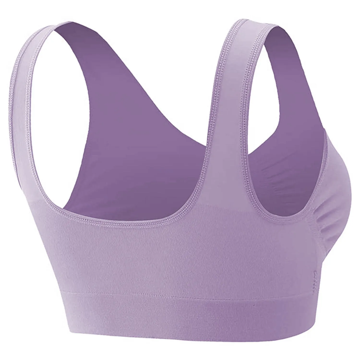 3-Pack: Women Seamless Wire-free Bra for Fitness Workout