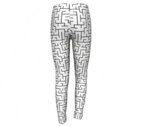 A- Maze me, super stretch Eco friendly poly fiber performance Leggings by Stardust