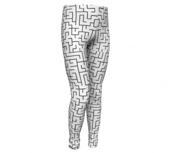 A- Maze me, super stretch Eco friendly poly fiber performance Leggings by Stardust