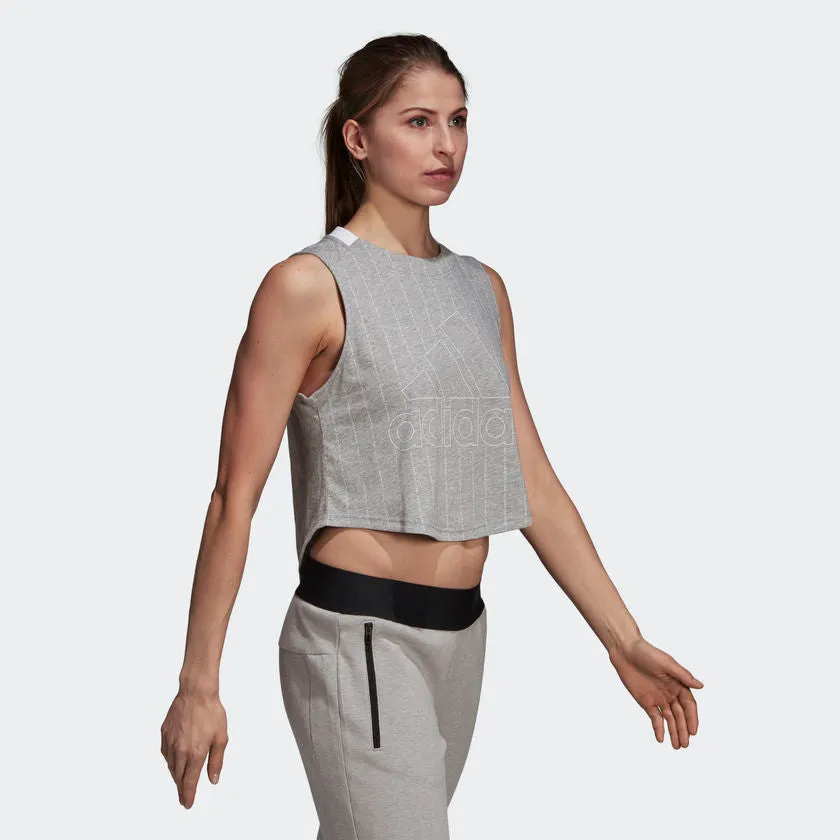 Adidas Sport ID Tank Top Grey/White CZ5668