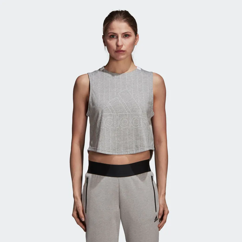 Adidas Sport ID Tank Top Grey/White CZ5668