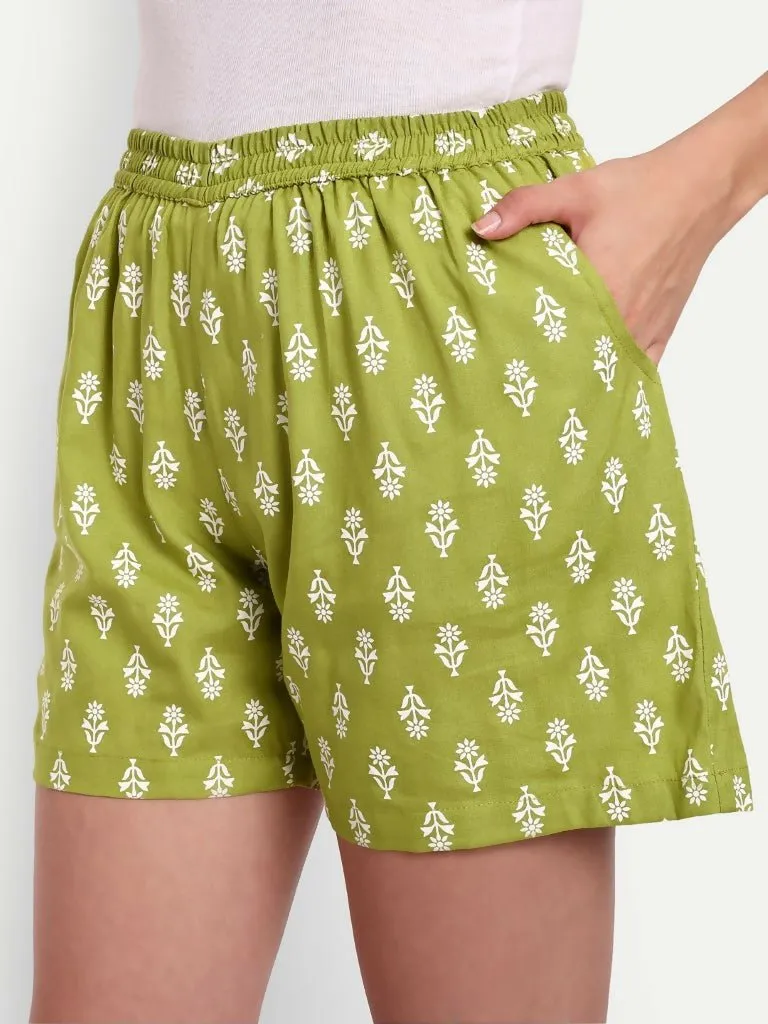 Alvano Beautiful Printed Maroon, Green Bermuda Shorts, Night Shorts, Regular Shorts, Boxer Shorts, Beach Shorts, Basic Shorts