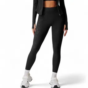 Anna-Kaci Women's High-Waist Textured Seamless Leggings