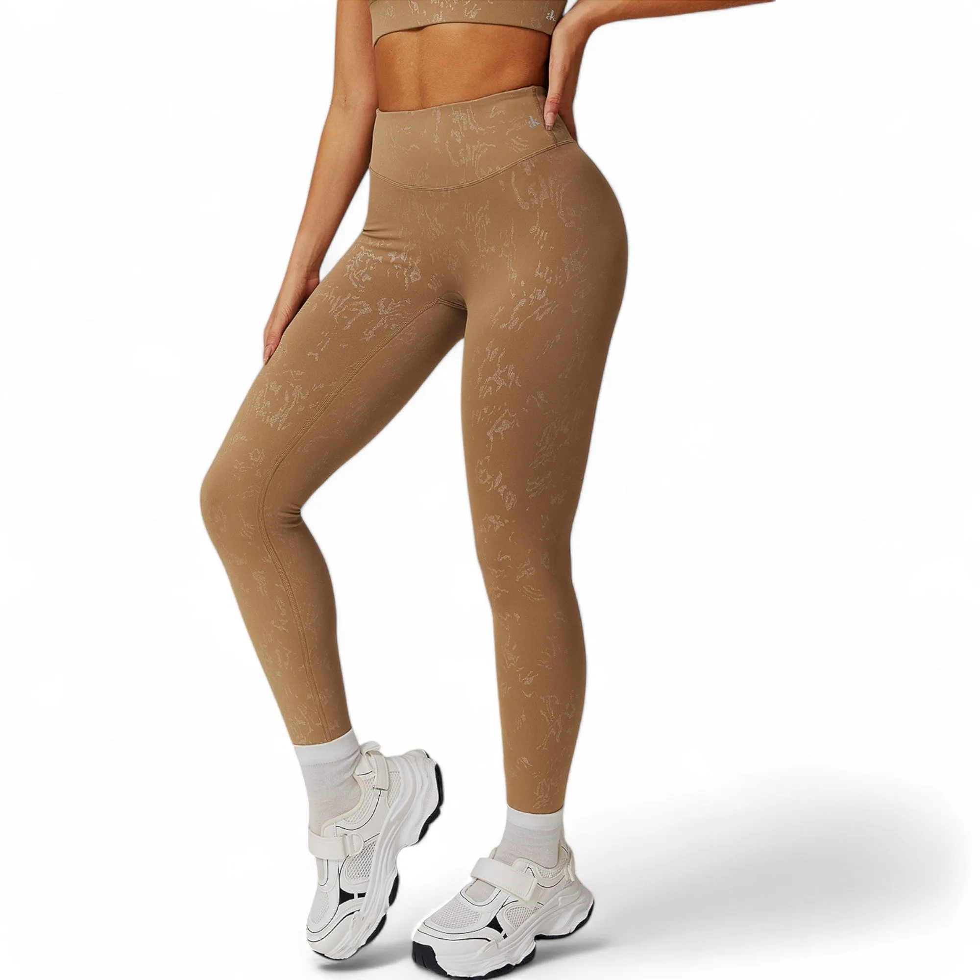Anna-Kaci Women's High-Waist Textured Seamless Leggings