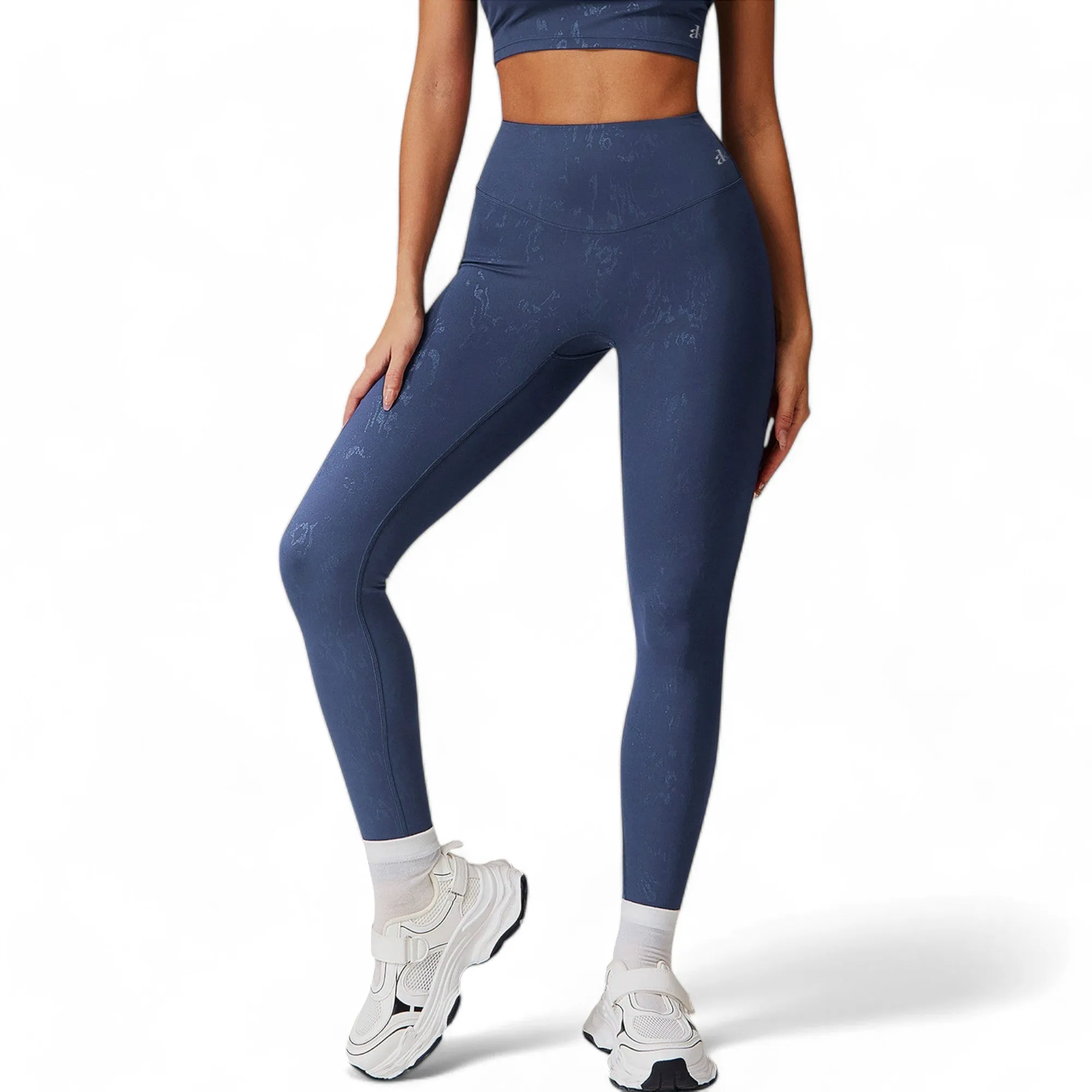 Anna-Kaci Women's High-Waist Textured Seamless Leggings