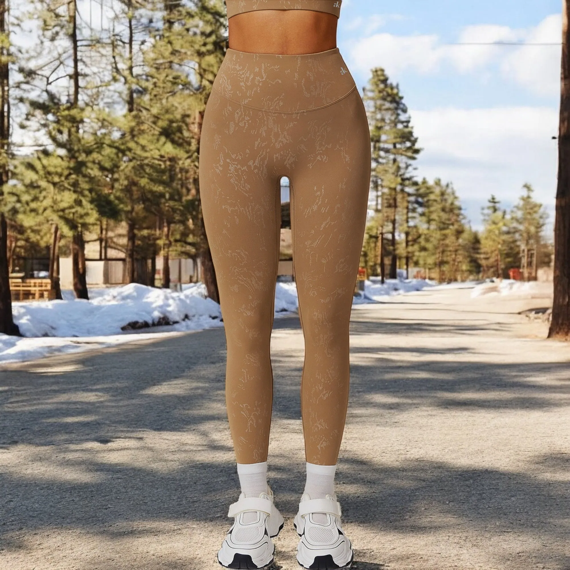 Anna-Kaci Women's High-Waist Textured Seamless Leggings