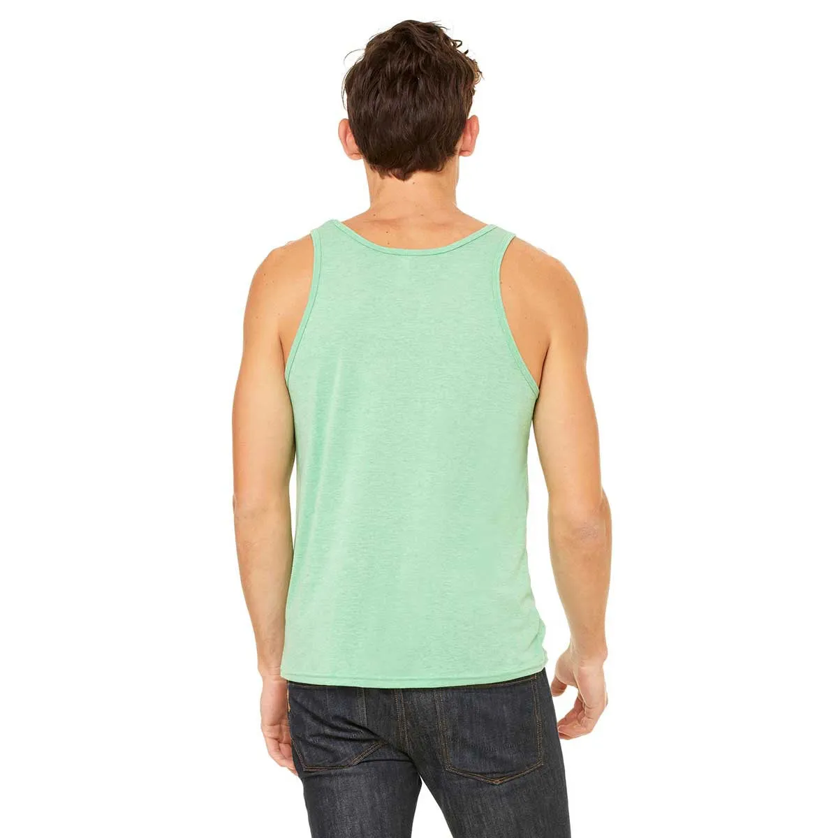 Bella   Canvas Unisex Green Triblend Jersey Tank