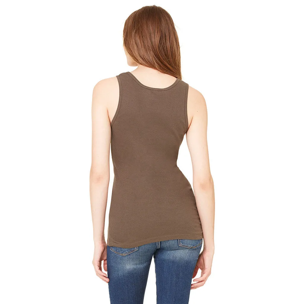 Bella   Canvas Women's Army Stretch Rib Tank