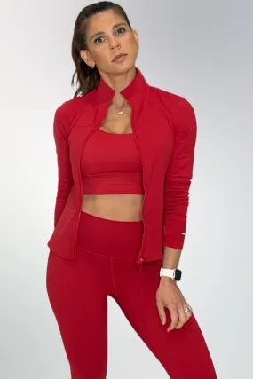 Blissful Jacket - Red • FINAL SALE