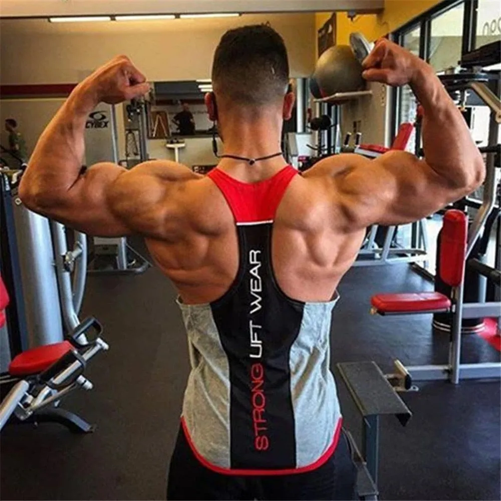 Bodybuilding Tank top Gyms Fitness sleeveless shirt  New Male Cotton clothing Fashion Singlet vest Undershirt