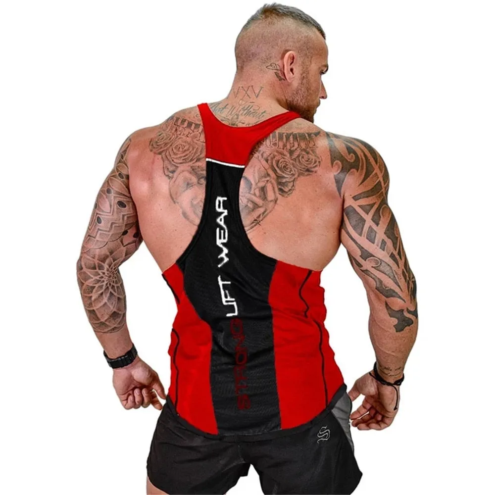Bodybuilding Tank top Gyms Fitness sleeveless shirt  New Male Cotton clothing Fashion Singlet vest Undershirt