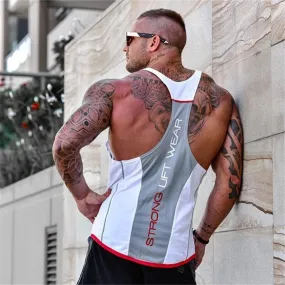 Bodybuilding Tank top Gyms Fitness sleeveless shirt  New Male Cotton clothing Fashion Singlet vest Undershirt