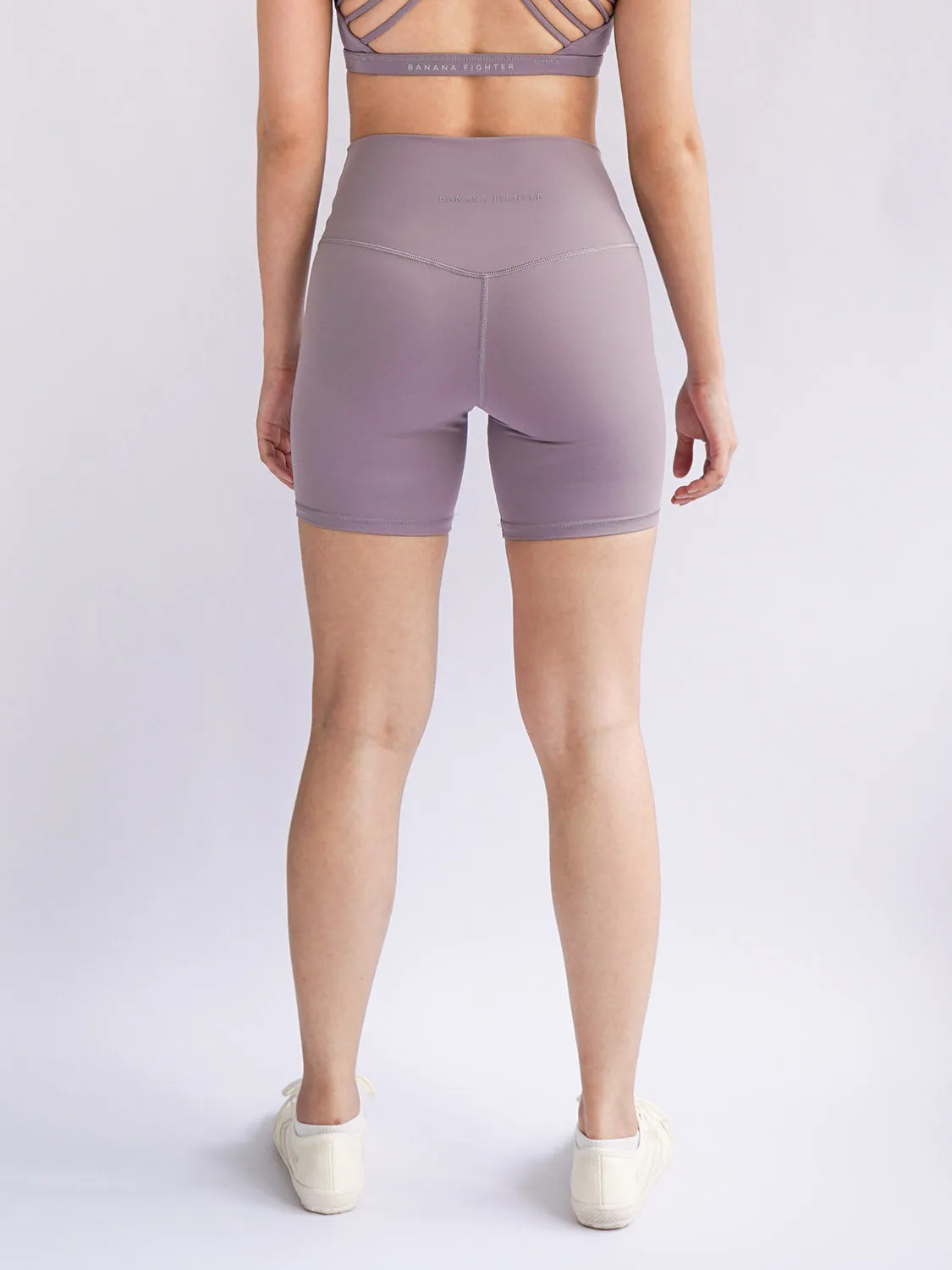 Cadence 6" Biker Shorts- Lilac