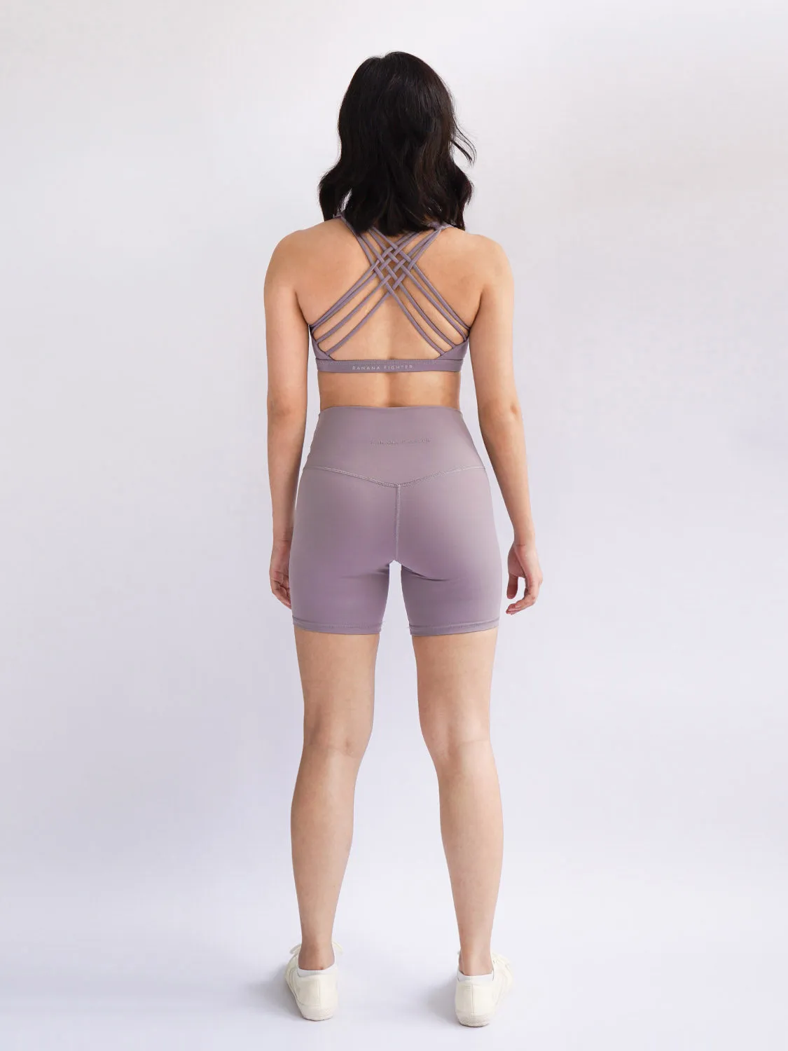 Cadence 6" Biker Shorts- Lilac