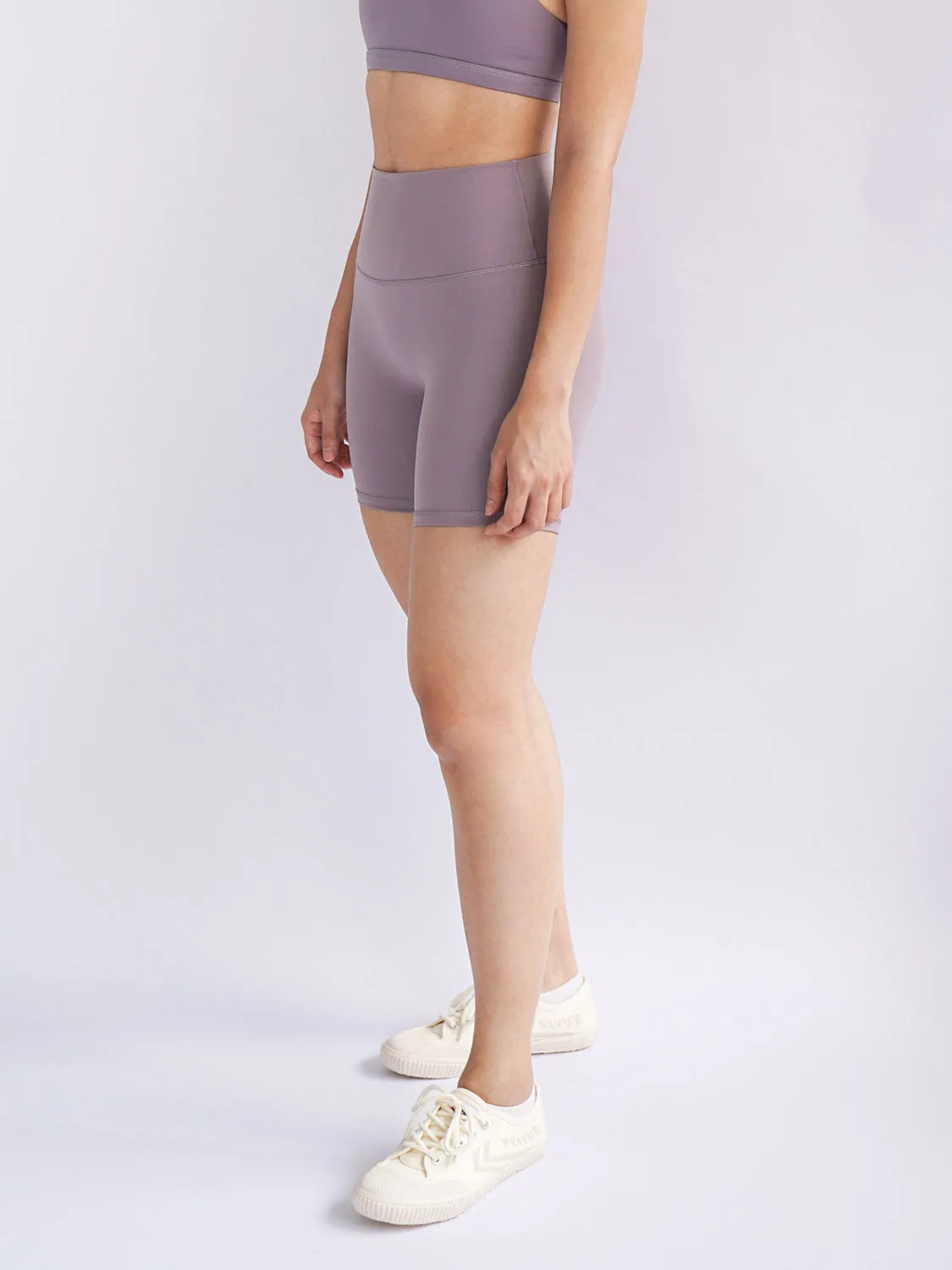 Cadence 6" Biker Shorts- Lilac