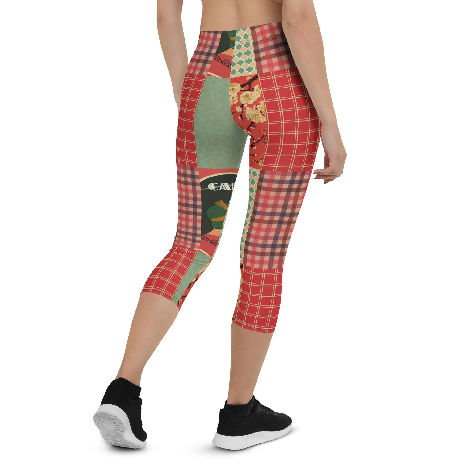 Cafe Deluxe Maestro Patchwork Capri Leggings