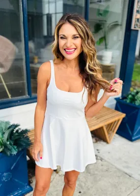 Cheyenne Athletic Dress-White