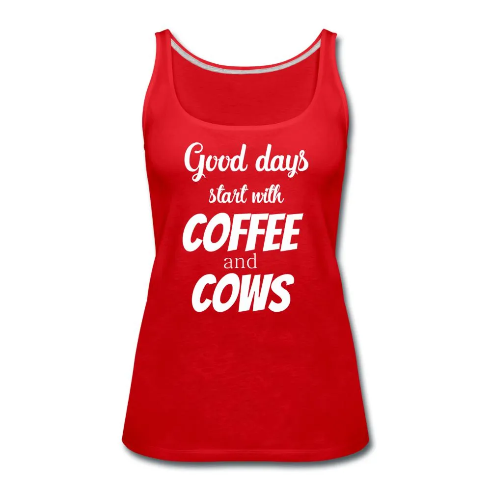 Coffee and cows Women's Tank Top
