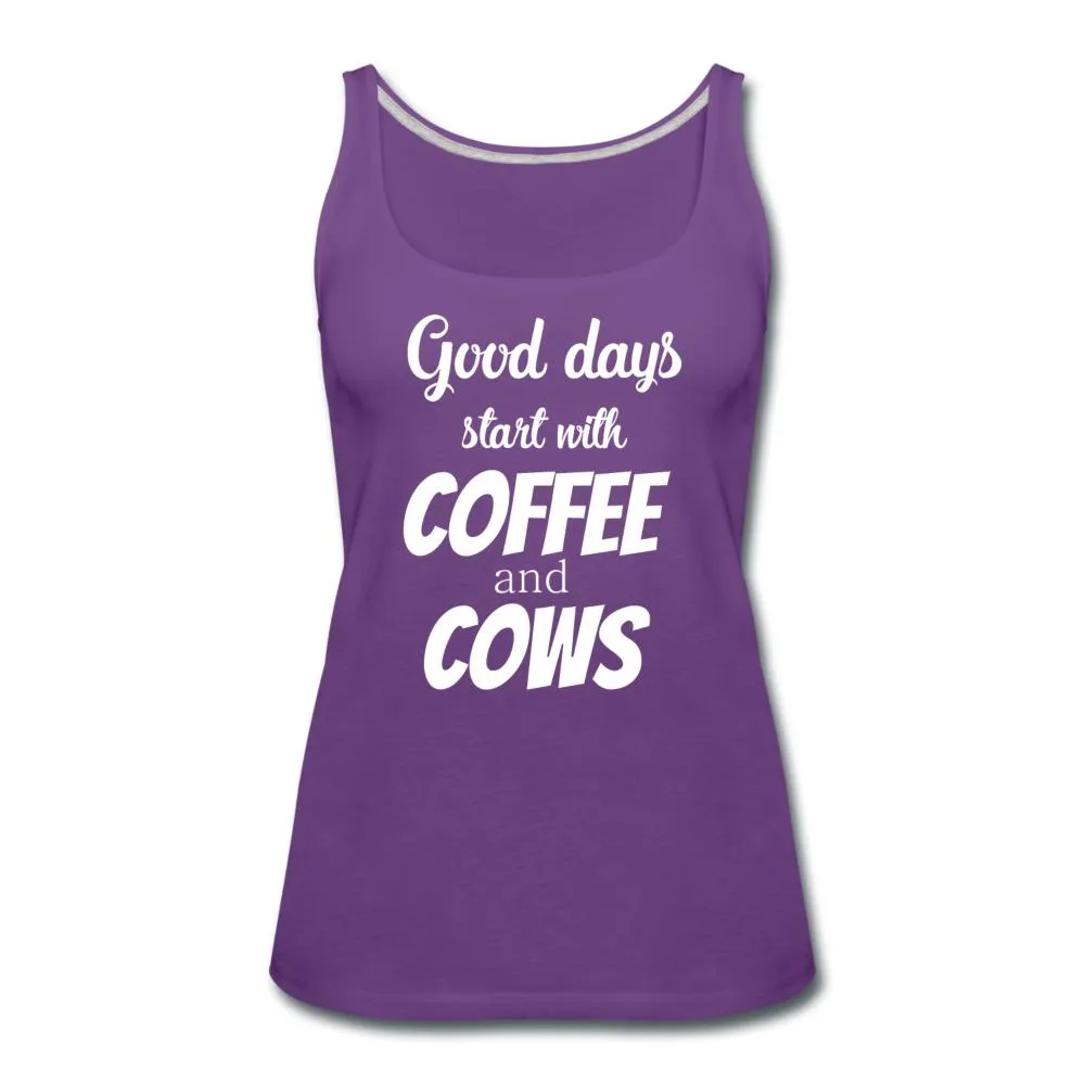 Coffee and cows Women's Tank Top