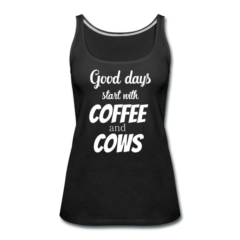 Coffee and cows Women's Tank Top