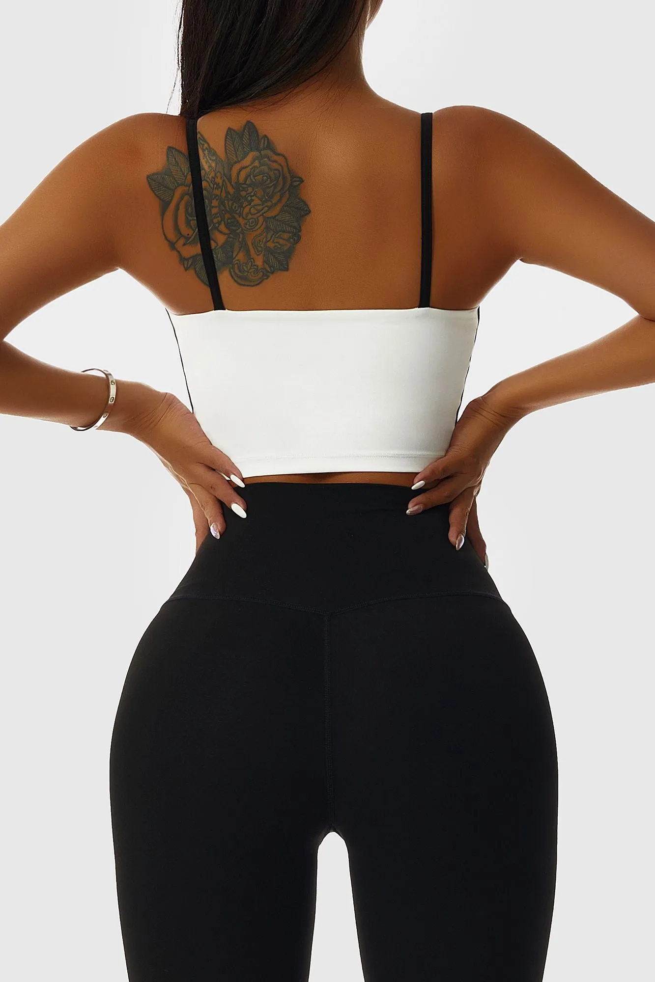 Contrast Trim Streamlined Bra Tank