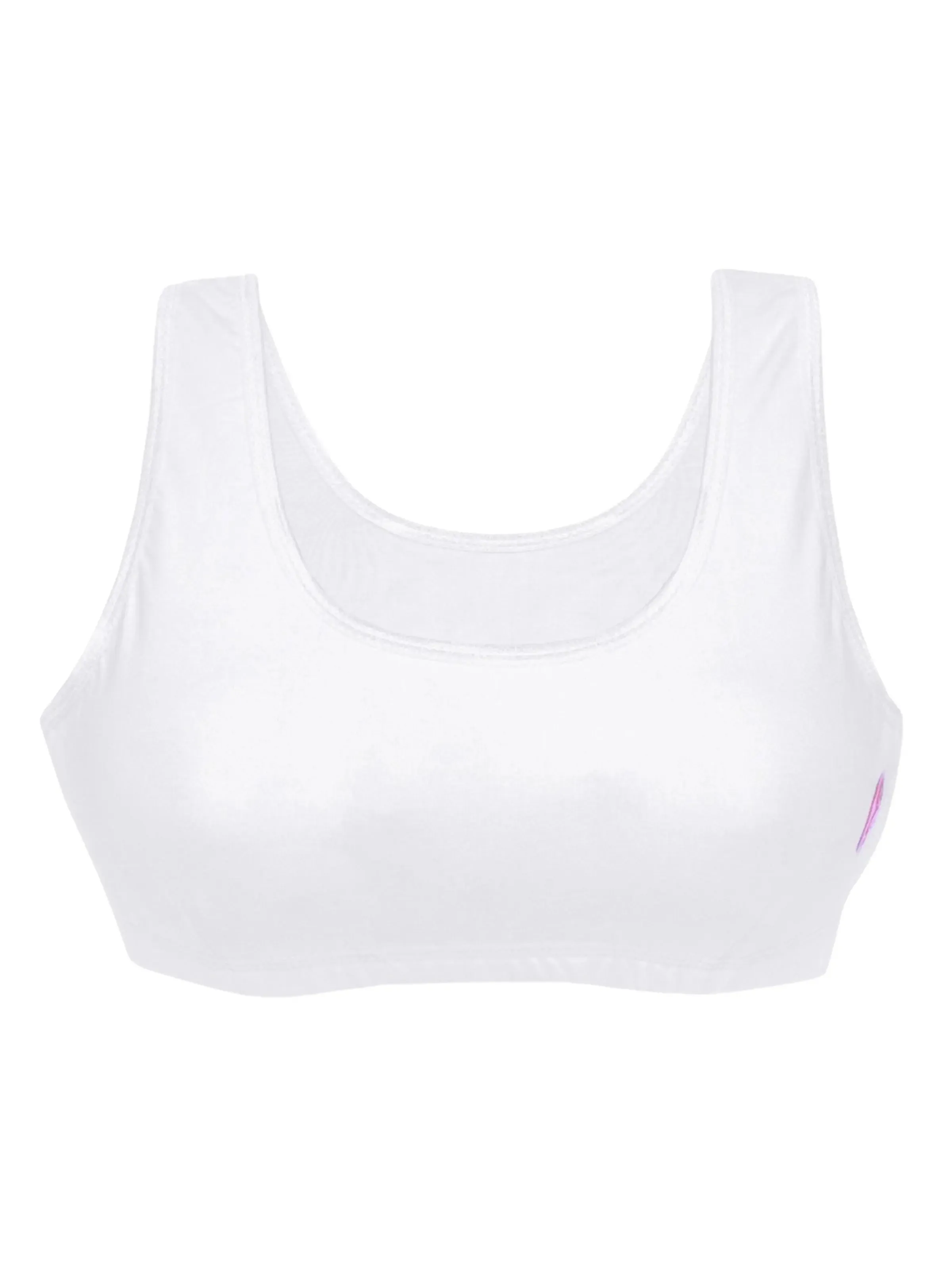 Cotton Yoga Bra | Double-Layer Broad Strap | Non-Padded Beginner Bra | Solid Bras