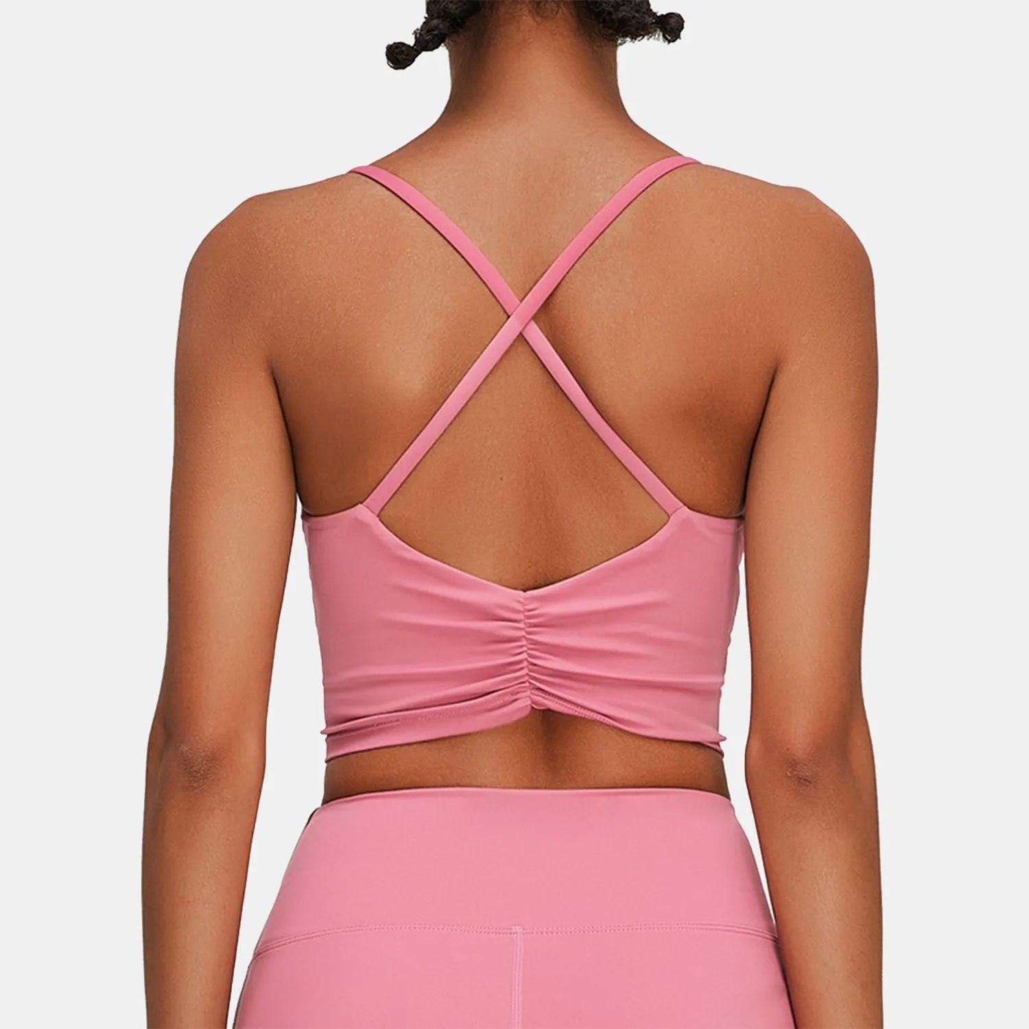 Crisscross Backless Sports Bra - Mertise