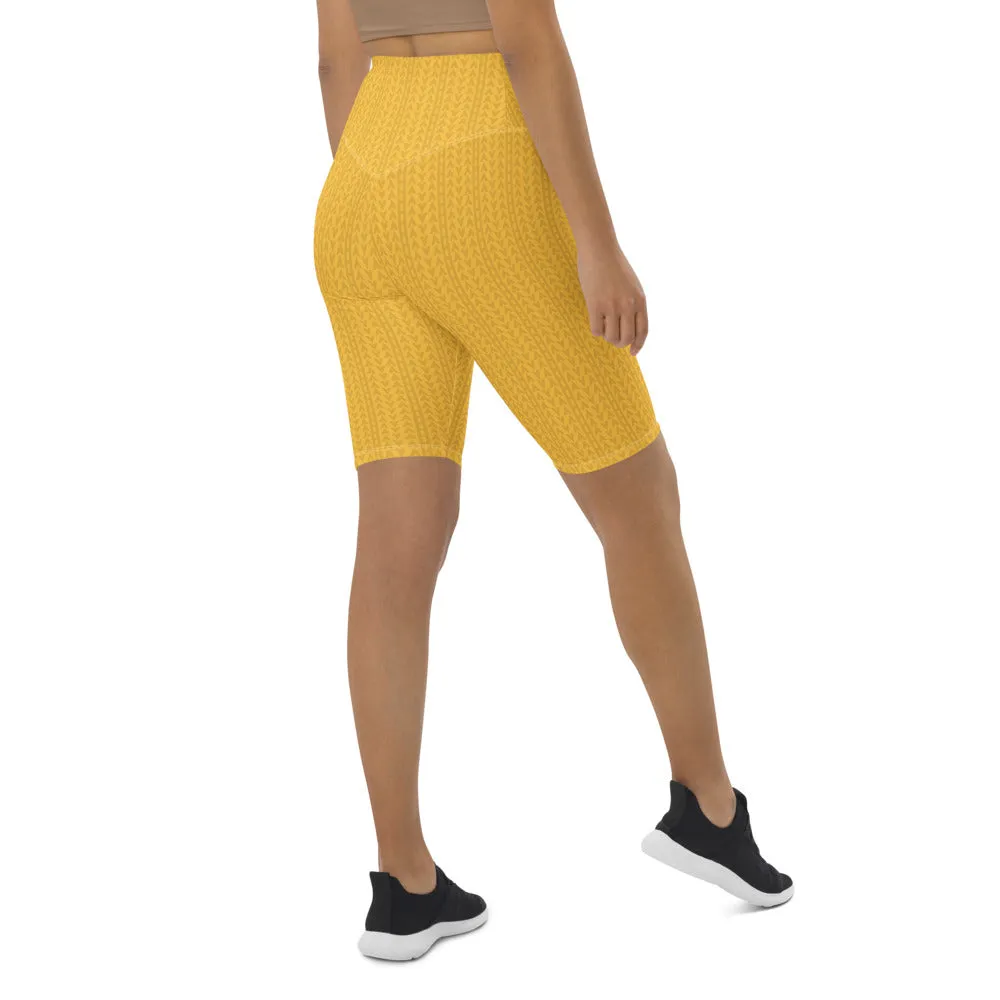 Daffodil Yellow Biker Shorts