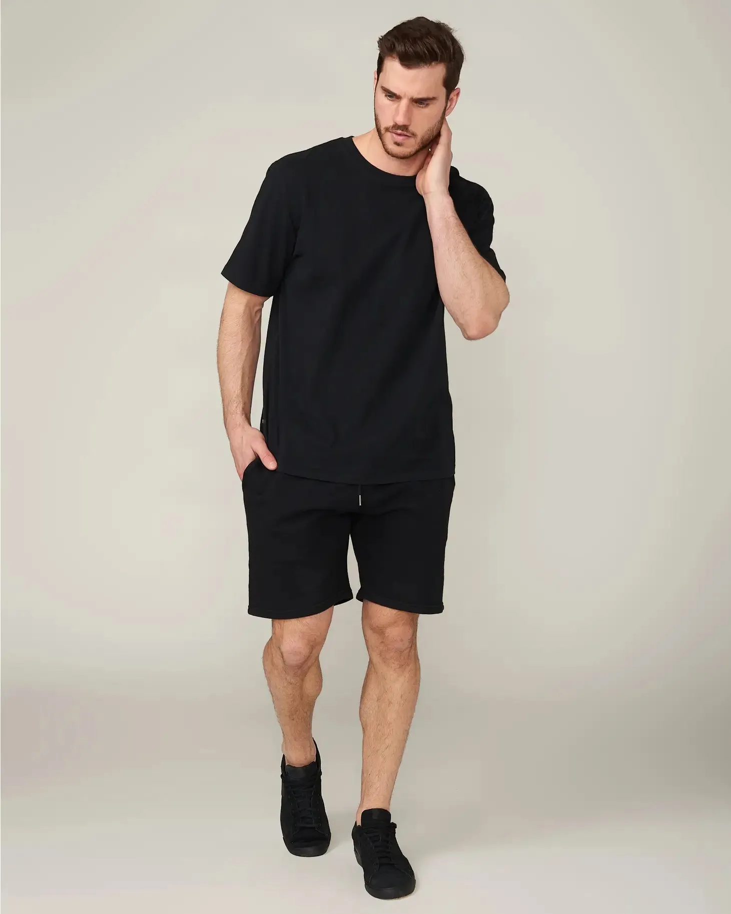 Dylan French Terry Jet Black Short