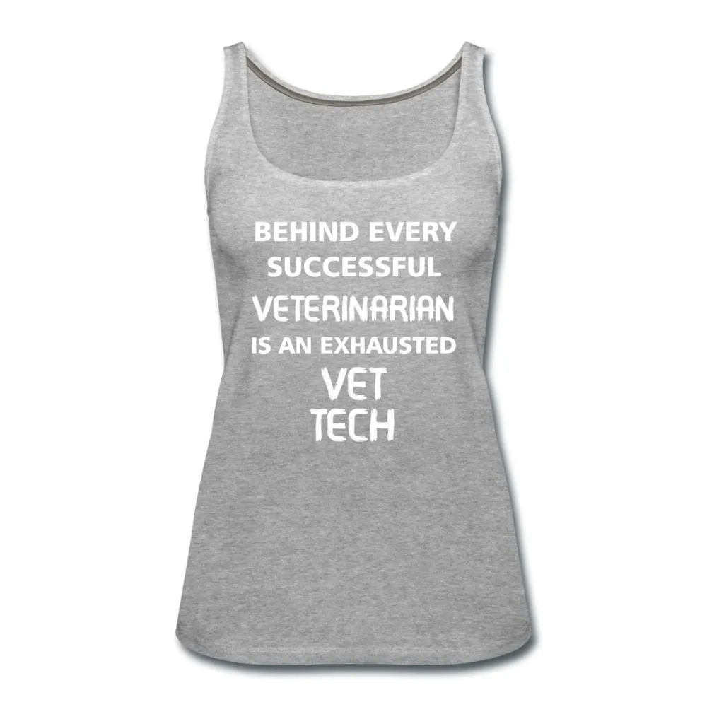 Exhausted Vet Tech Women's Tank Top
