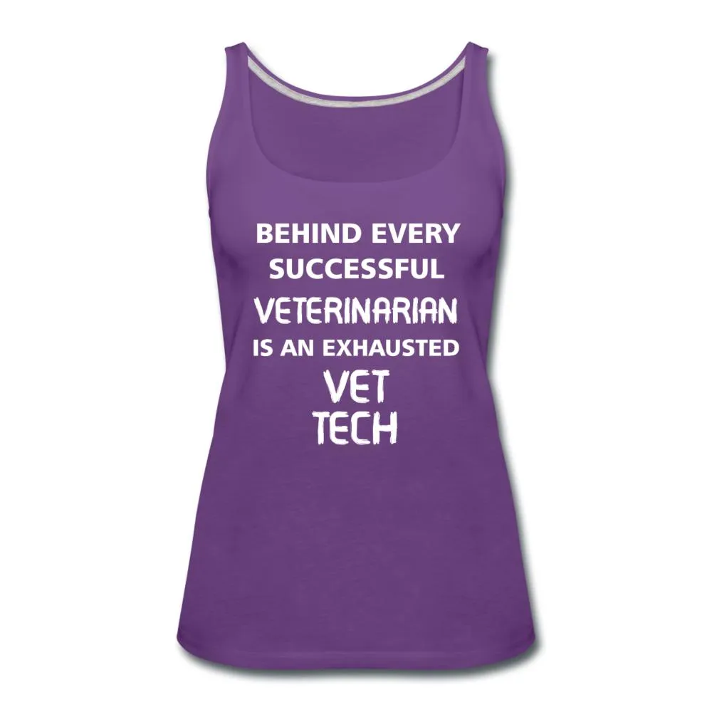 Exhausted Vet Tech Women's Tank Top