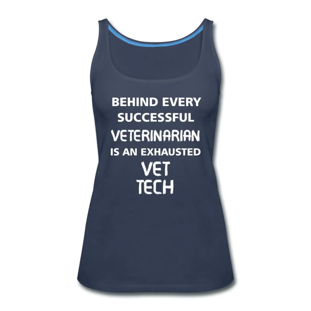 Exhausted Vet Tech Women's Tank Top