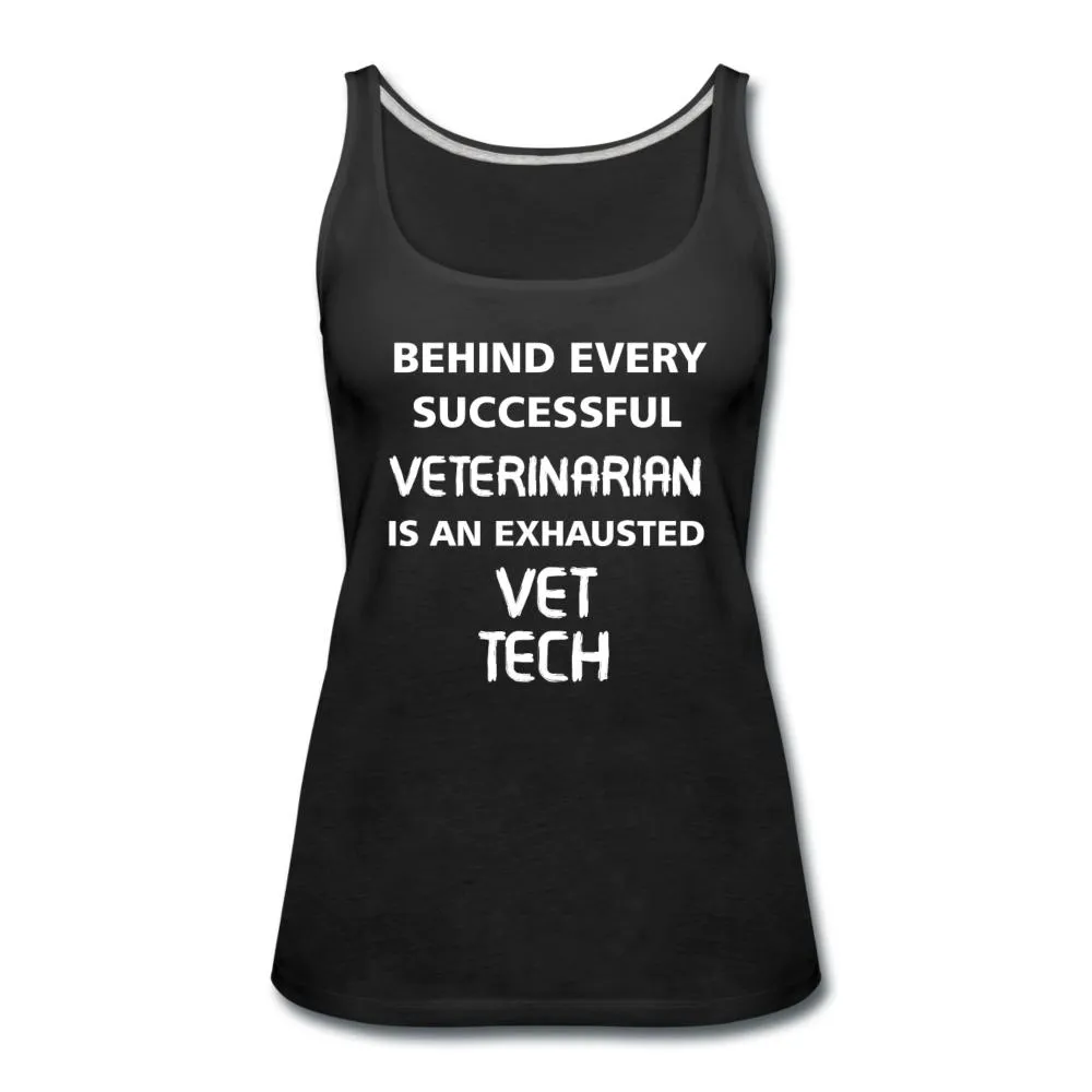 Exhausted Vet Tech Women's Tank Top