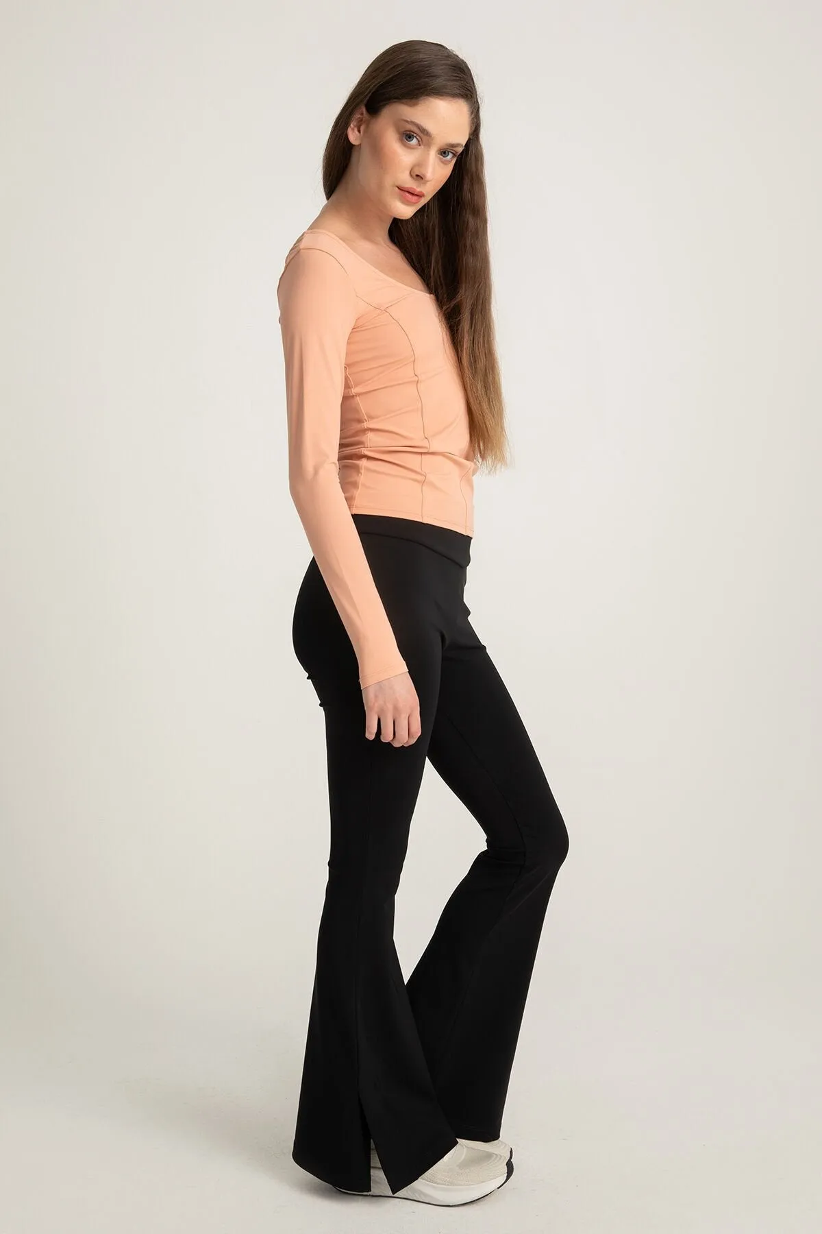 Flared Leggings Retro Black
