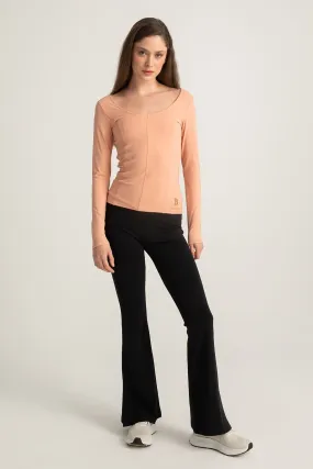 Flared Leggings Retro Black