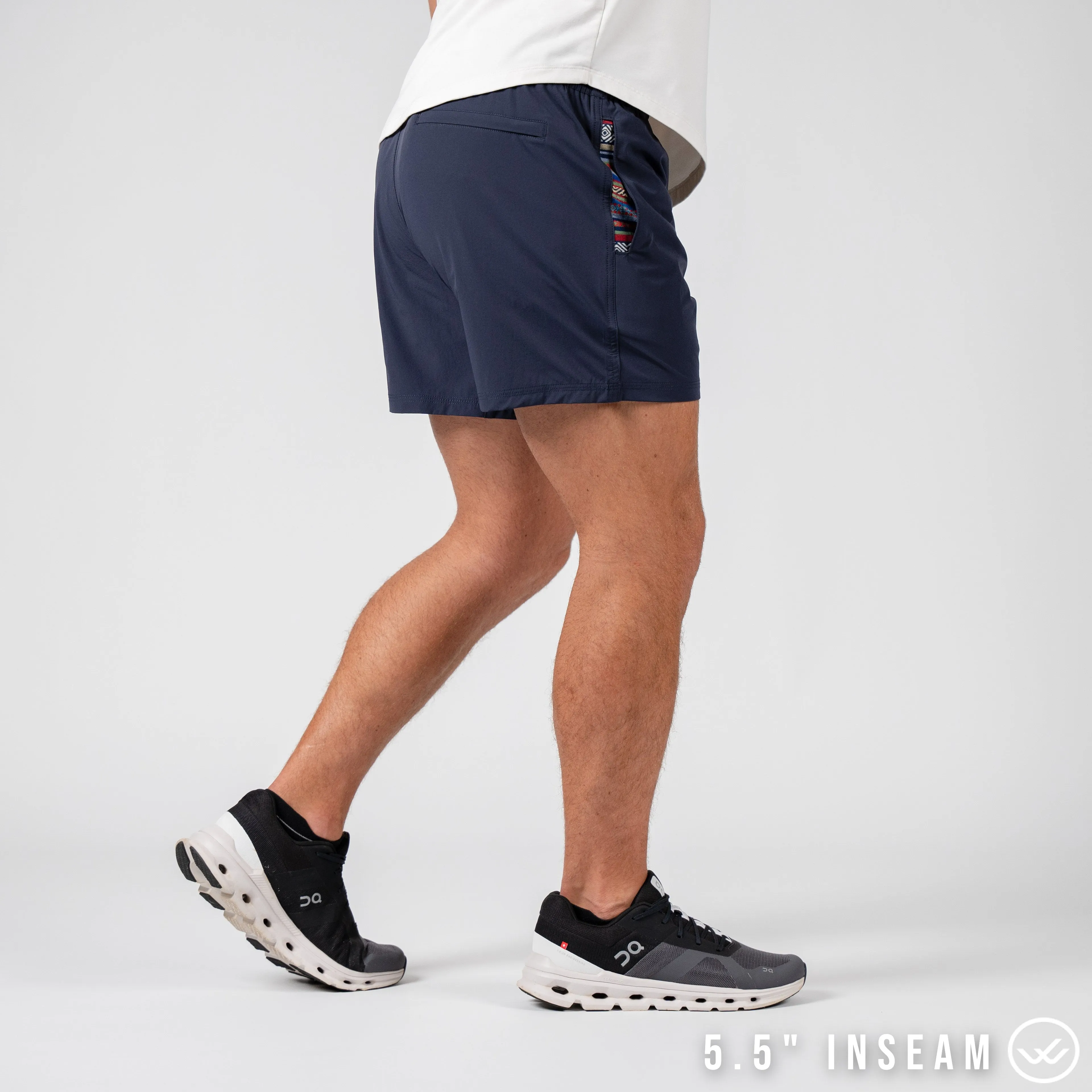 Flow 2.0 Short (Athletic) - Midnight Blue 5.5" & 7" - Linerless