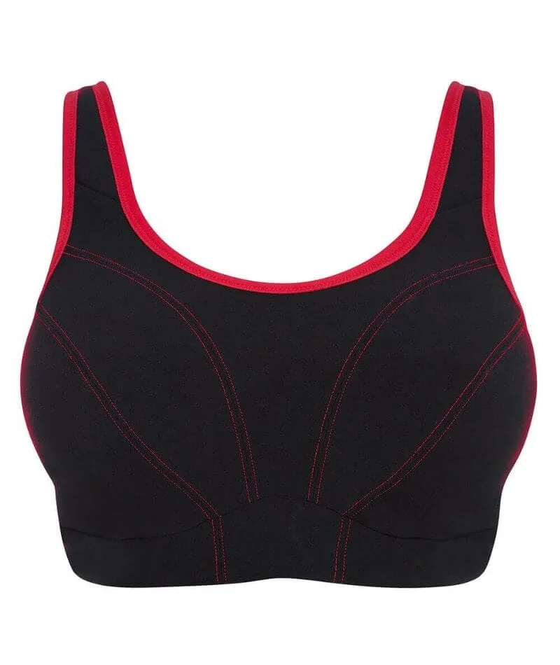 Goddess Sport Soft Cup Wire-Free Sports Bra - Black