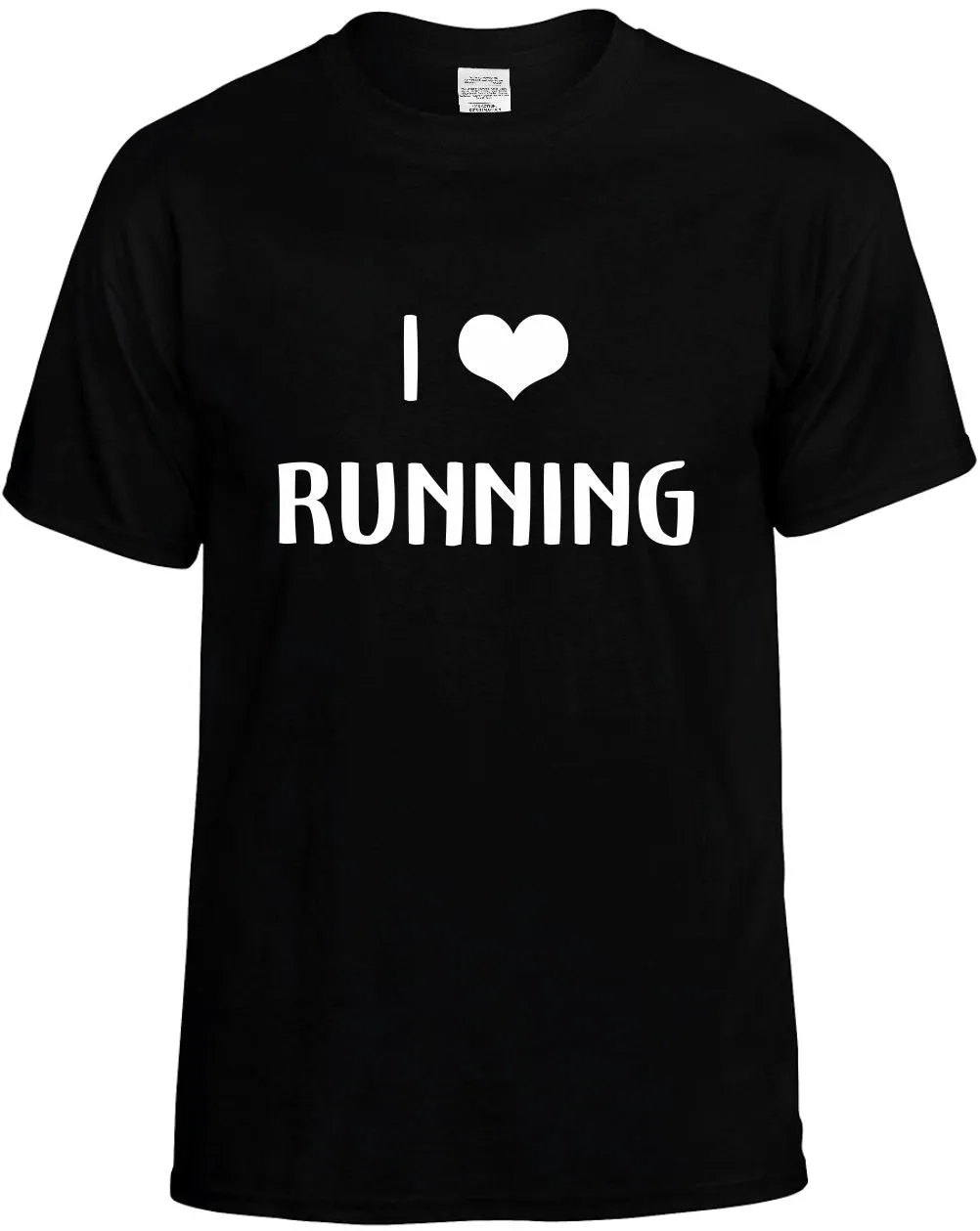 I Love Heart Running Unisex T-Shirt Novelty Graphic Tee Shirt