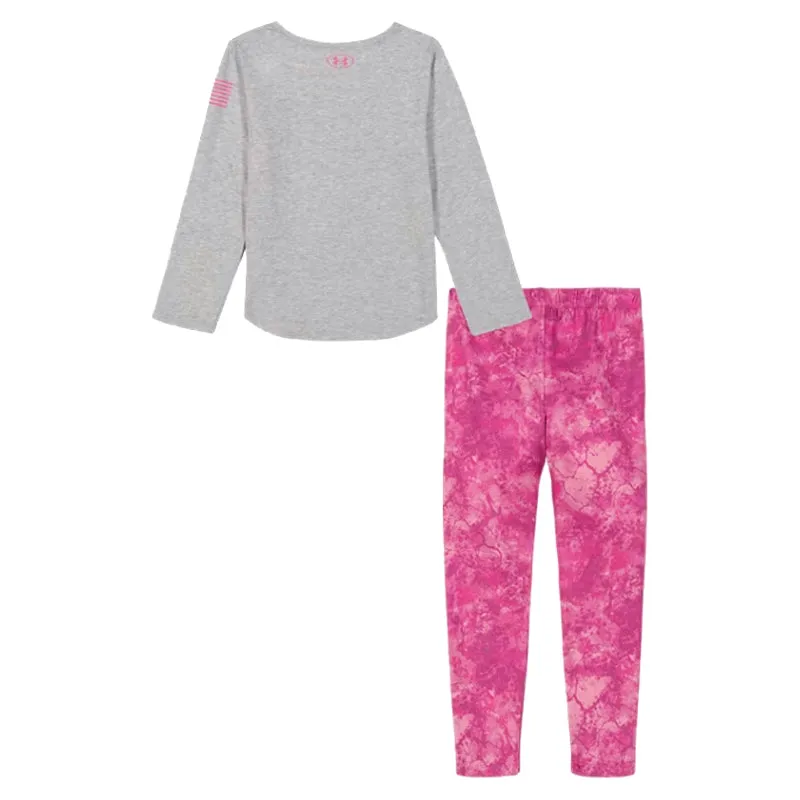 Infant Under Armour Freedom Crackle L/S Tee & Legging Set