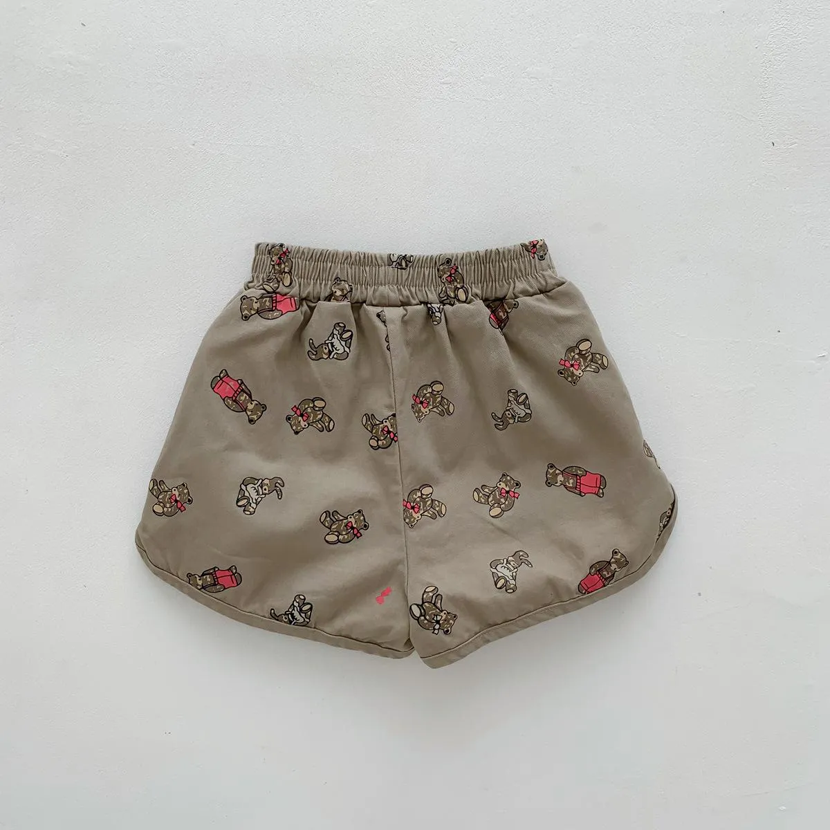 Lightweight Bear Print Shorts