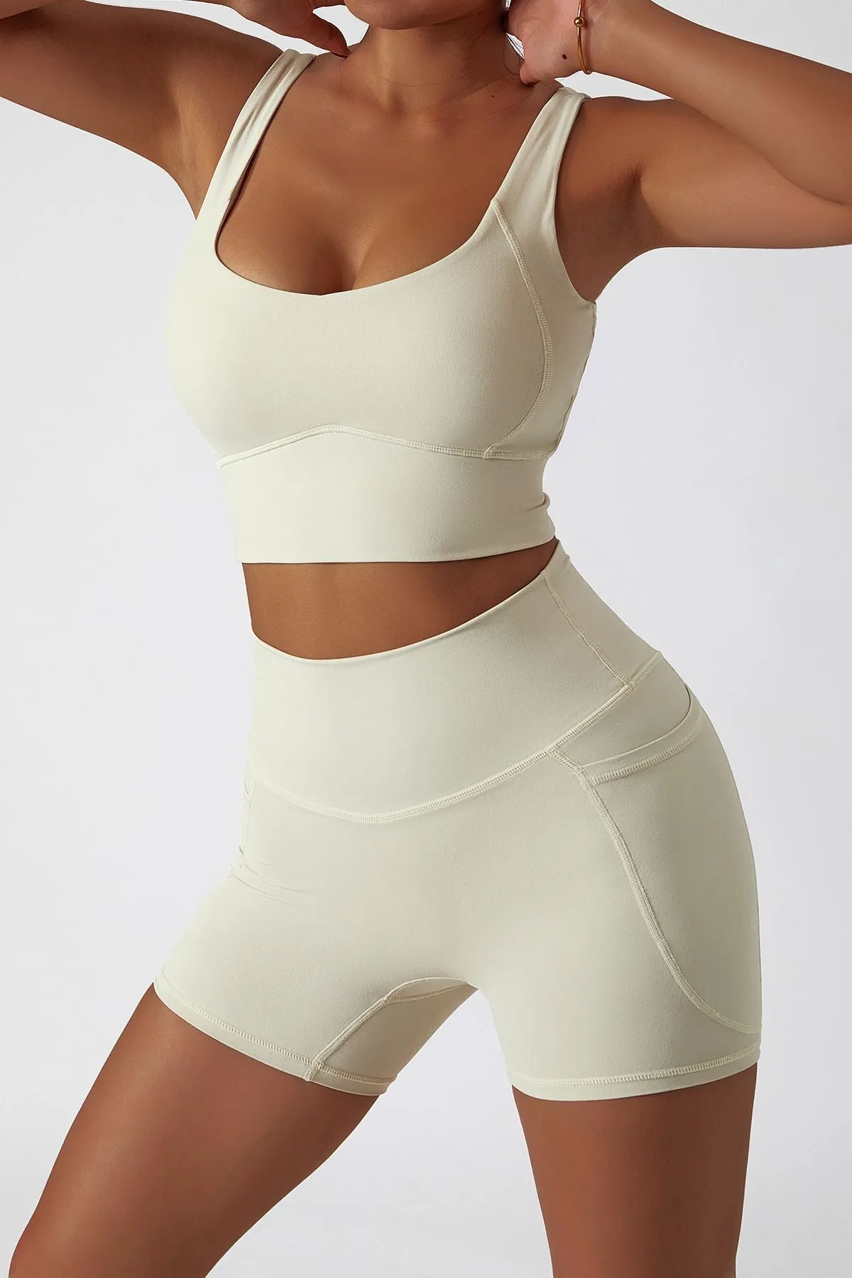 Longline Backless Sports Bra Top