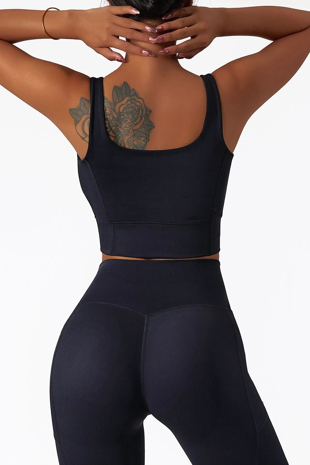 Longline Backless Sports Bra Top