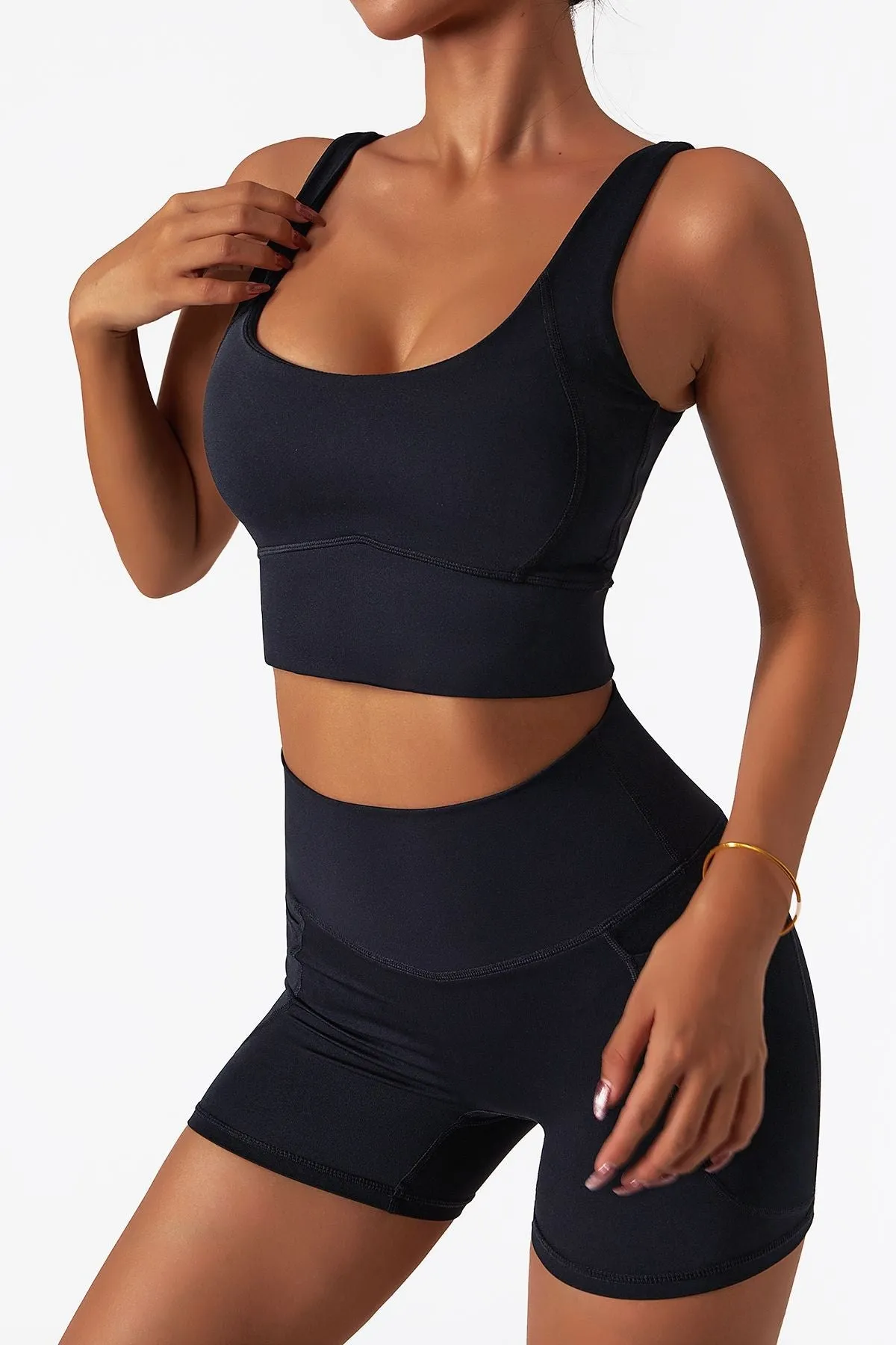 Longline Backless Sports Bra Top