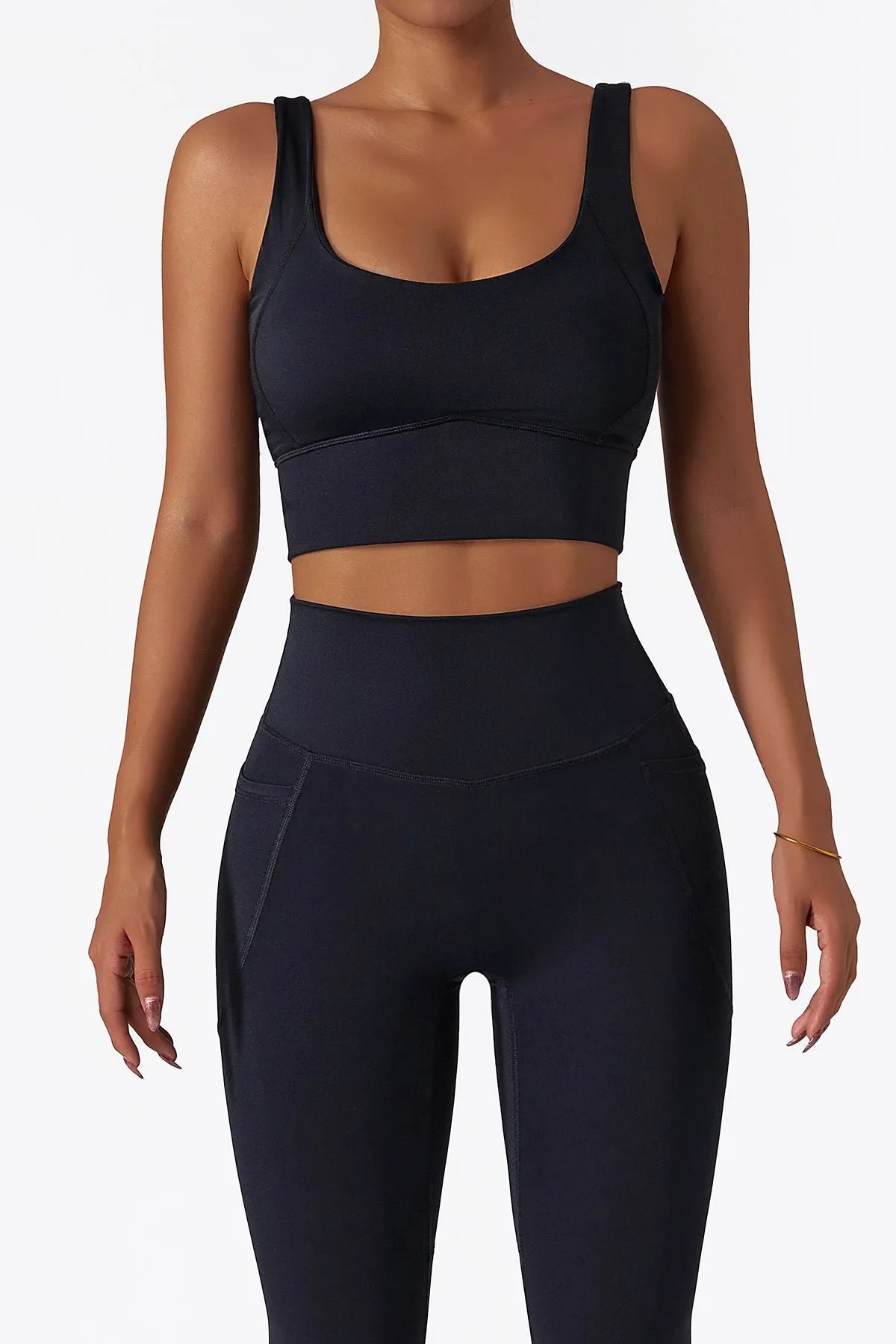 Longline Backless Sports Bra Top