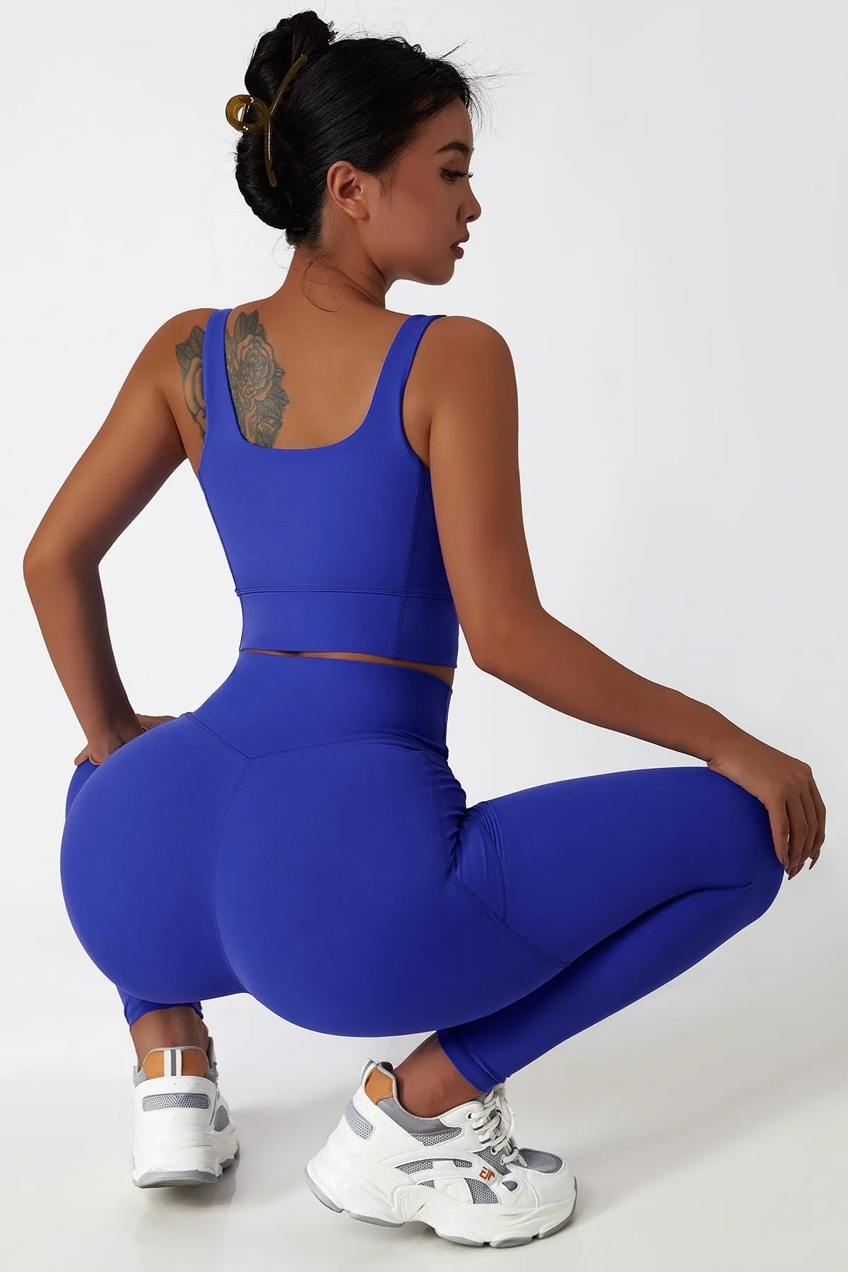Longline Backless Sports Bra Top