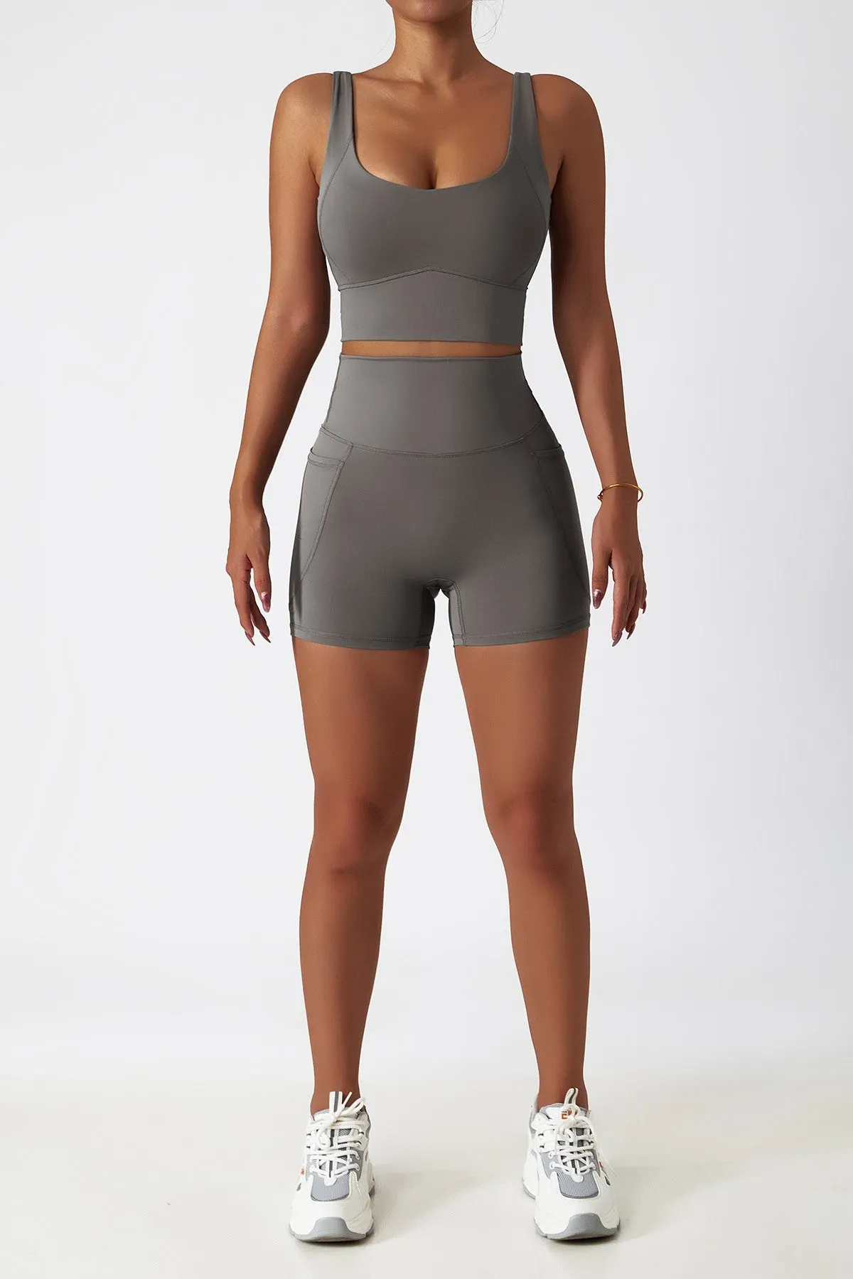 Longline Backless Sports Bra Top