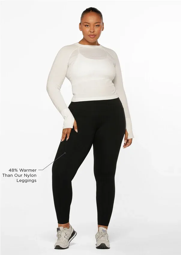 Lorna Jane Activewear | Ultra Amy Thermal Tech Full Length Leggings | Black