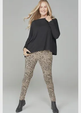 Lou Lou Luxe Legging | Brown Leopard 15nb009