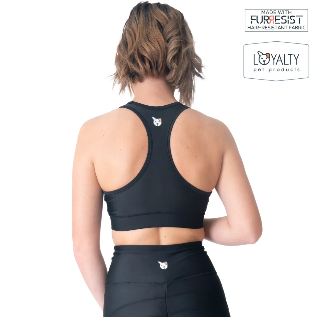 Loyalty Pet Products Grooming Black Fur Resistant Sports Bra